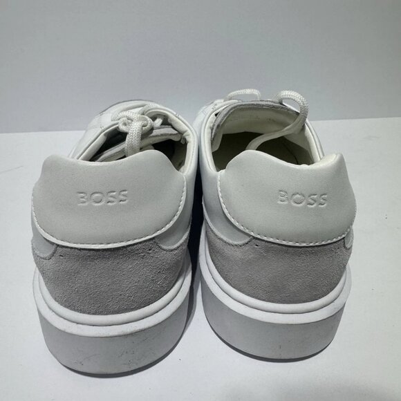 BOSS Men\'s Colyn Derby Sneakers White Size EU45 M US12